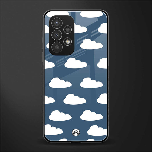 clouds back phone cover | glass case for samsung galaxy a53 5g