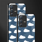 clouds glass case for vivo v23 5g image-2