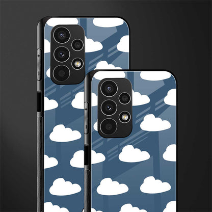 clouds back phone cover | glass case for samsung galaxy a13 4g