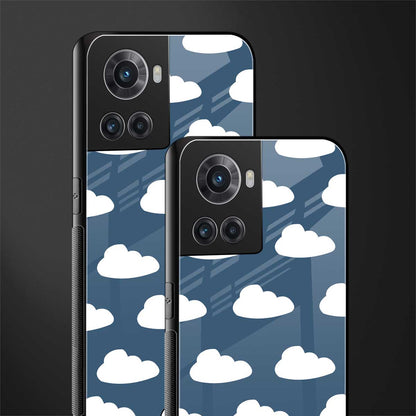 clouds back phone cover | glass case for oneplus 10r 5g