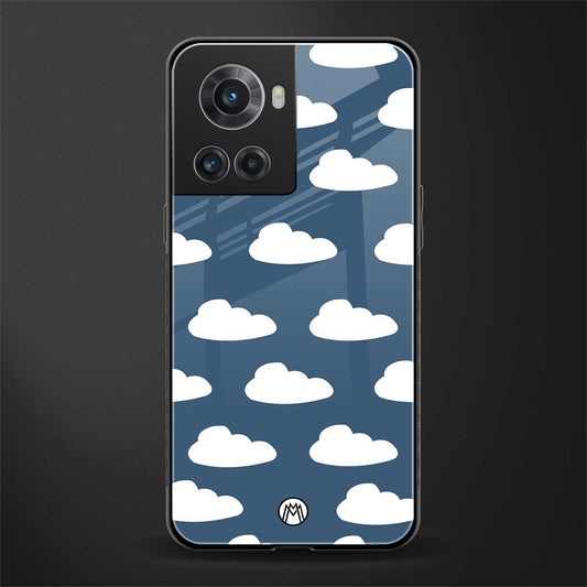 clouds back phone cover | glass case for oneplus 10r 5g