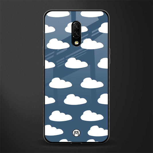 clouds glass case for oneplus 7 image