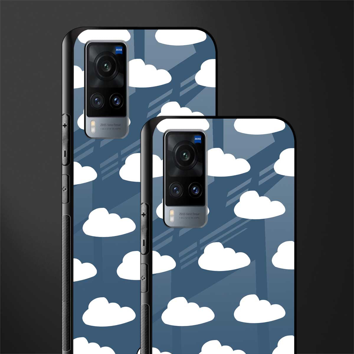 clouds glass case for vivo x60 image-2