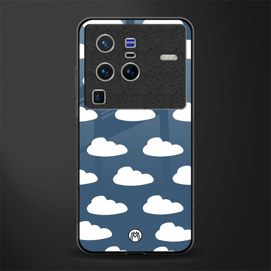 clouds glass case for vivo x80 pro 5g image