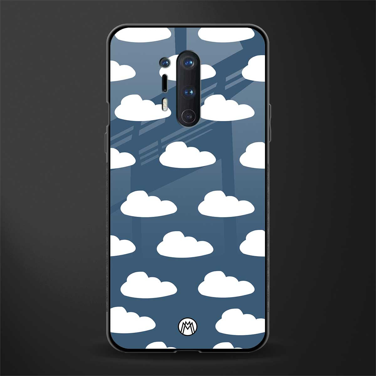 clouds glass case for oneplus 8 pro image