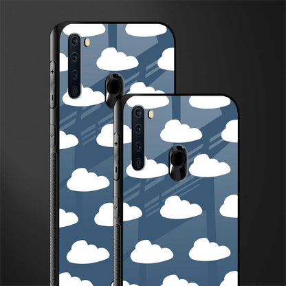 clouds glass case for samsung a21 image-2