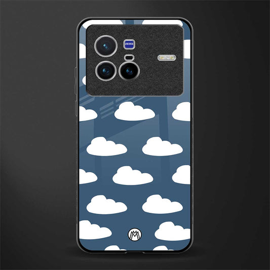 clouds glass case for vivo x80 image