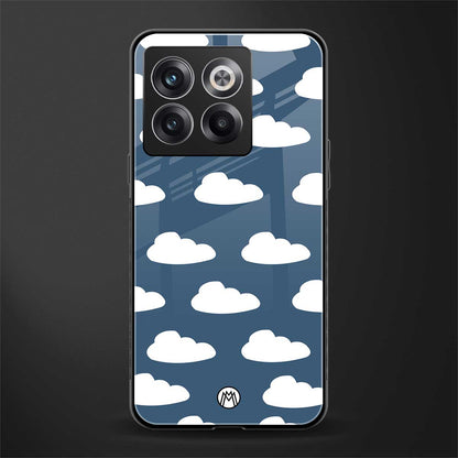 clouds back phone cover | glass case for oneplus 10t