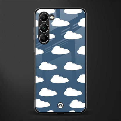 clouds glass case for phone case | glass case for samsung galaxy s23