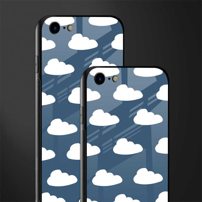 clouds glass case for iphone se 2020 image-2