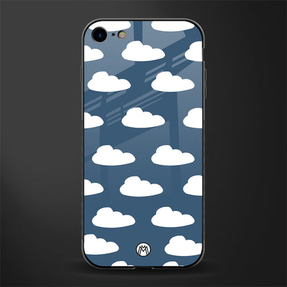 clouds glass case for iphone se 2020 image