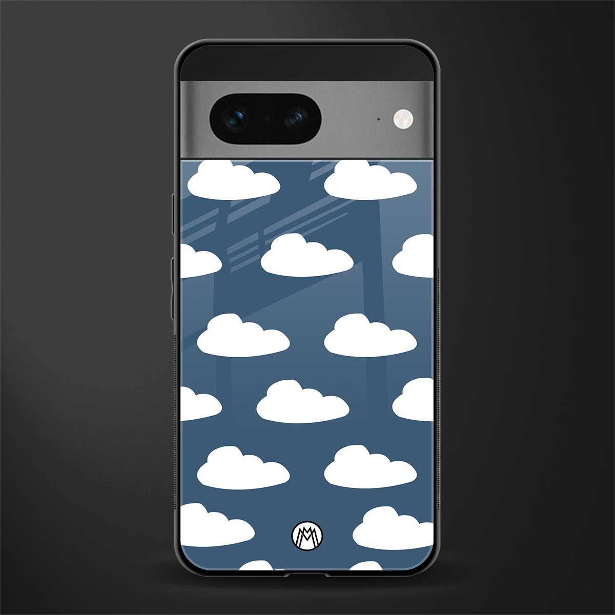 clouds back phone cover | glass case for google pixel 7