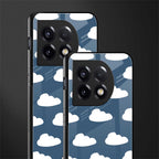 clouds back phone cover | glass case for oneplus 11