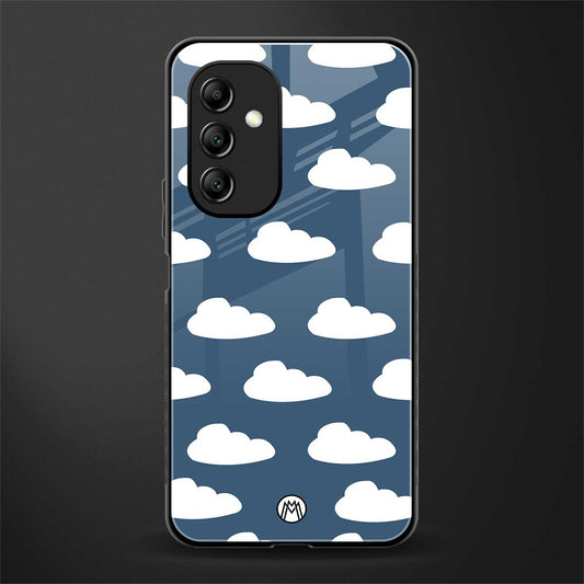 clouds back phone cover | glass case for samsung galaxy a14 5g