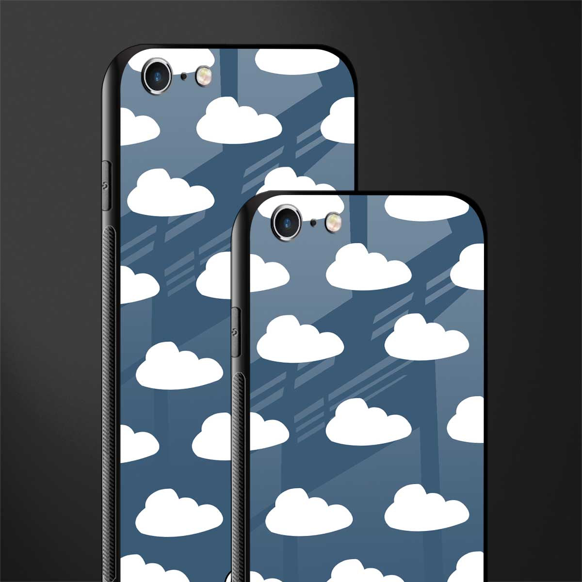 clouds glass case for iphone 6s image-2