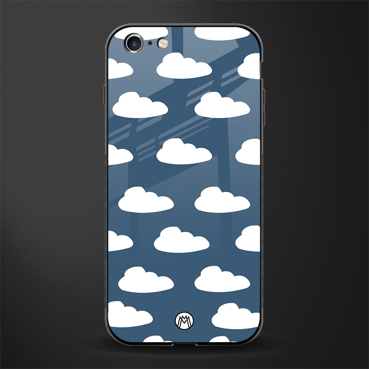 clouds glass case for iphone 6s image