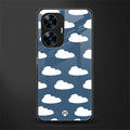 clouds back phone cover | glass case for realme c55