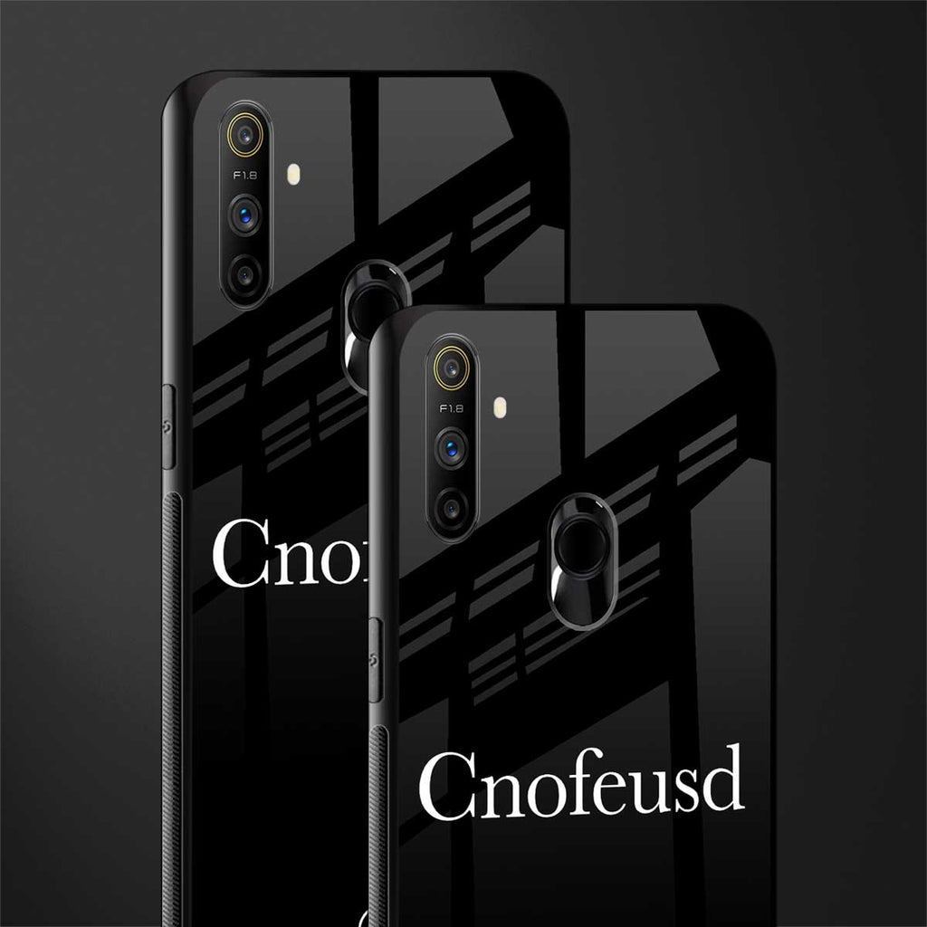 cnofeusd confused black glass case for realme narzo 10a image-2