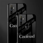 cnofeusd confused black glass case for realme narzo 10a image-2