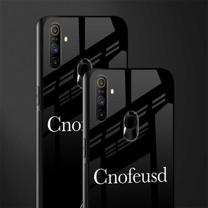 cnofeusd confused black glass case for realme narzo 20a image-2