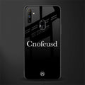 cnofeusd confused black glass case for realme narzo 10a image