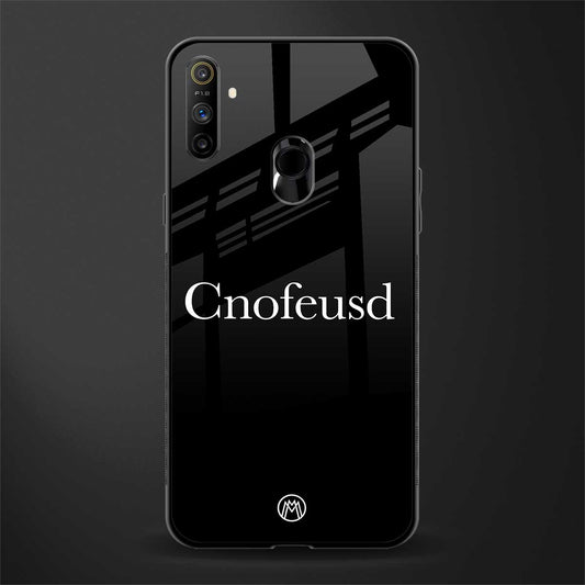 cnofeusd confused black glass case for realme narzo 20a image