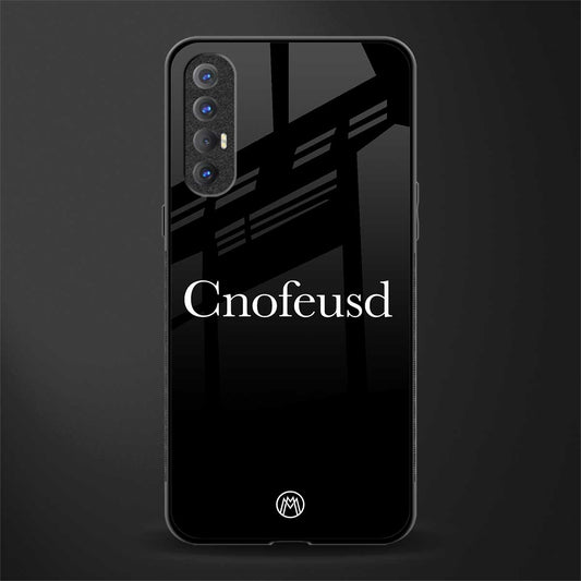 cnofeusd confused black glass case for oppo reno 3 pro image