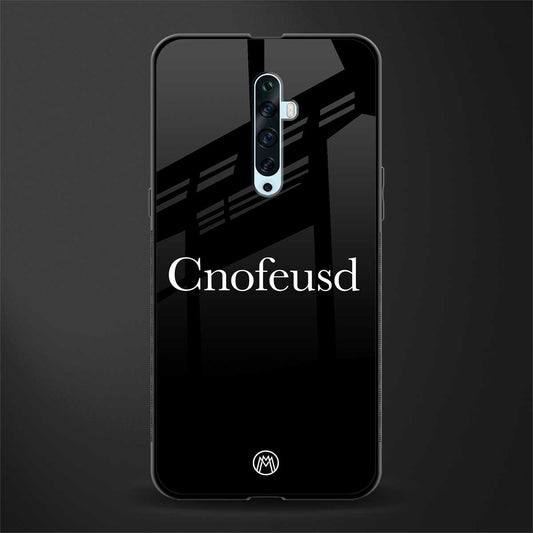 cnofeusd confused black glass case for oppo reno 2z image
