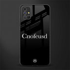 cnofeusd confused black glass case for samsung galaxy m51 image