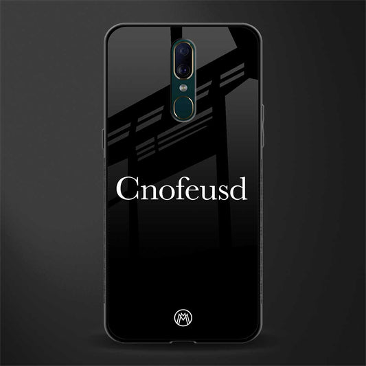 cnofeusd confused black glass case for oppo f11 image