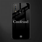 cnofeusd confused black glass case for vivo u20 image