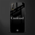 cnofeusd confused black glass case for vivo z1x image