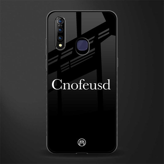 cnofeusd confused black glass case for vivo z1 pro image