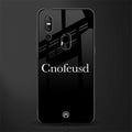 cnofeusd confused black glass case for vivo v15 image