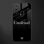 cnofeusd confused black glass case for vivo v15 image