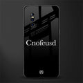 cnofeusd confused black glass case for vivo v15 pro image