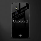 cnofeusd confused black glass case for vivo v15 pro image