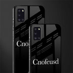 cnofeusd confused black glass case for samsung galaxy a31 image-2
