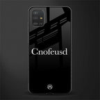 cnofeusd confused black glass case for samsung galaxy a51 image