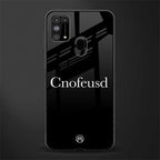 cnofeusd confused black glass case for samsung galaxy f41 image