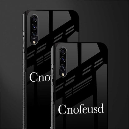 cnofeusd confused black glass case for samsung galaxy a30s image-2