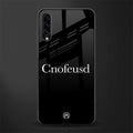 cnofeusd confused black glass case for samsung galaxy a30s image
