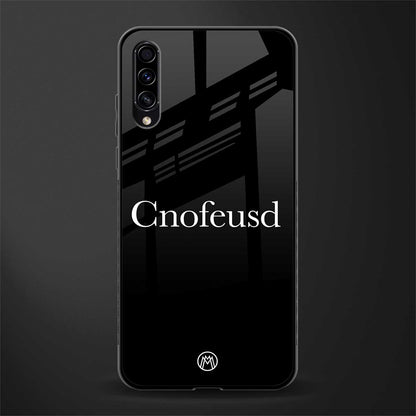 cnofeusd confused black glass case for samsung galaxy a30s image