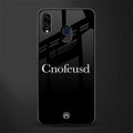 cnofeusd confused black glass case for samsung galaxy m10s image
