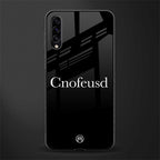 cnofeusd confused black glass case for samsung galaxy a70 image