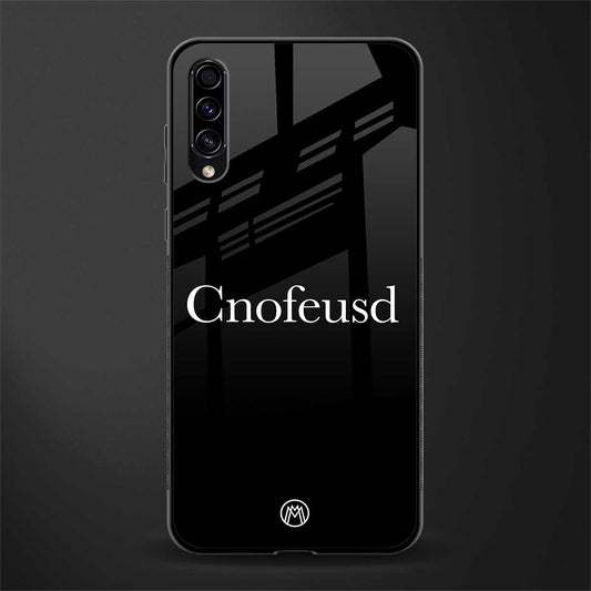 cnofeusd confused black glass case for samsung galaxy a70 image