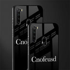 cnofeusd confused black glass case for redmi note 8 image-2