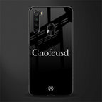 cnofeusd confused black glass case for redmi note 8 image