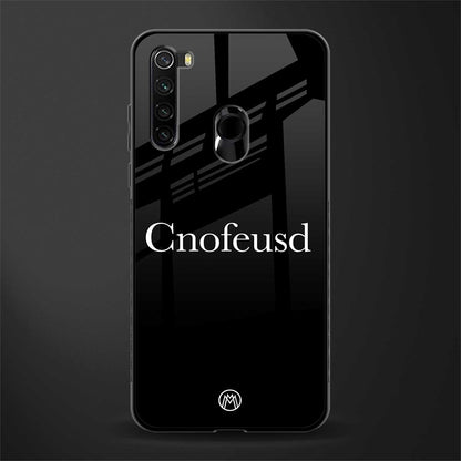 cnofeusd confused black glass case for redmi note 8 image