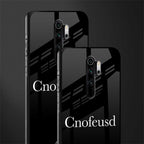 cnofeusd confused black glass case for redmi note 8 pro image-2